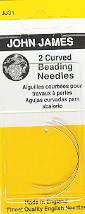 John James  31 Size 10 Curved Beading Needles (2)